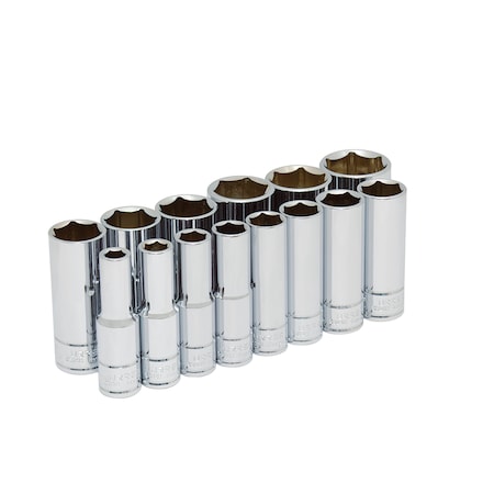 Urrea 1/2" Drive 12-Point Socket Set of 14 Pieces 54103